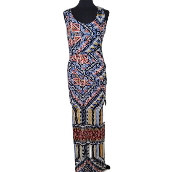 Lysse Maxi Dress Size Medium Retro Boho Sleeveless Stretch - Picture 2 of 11